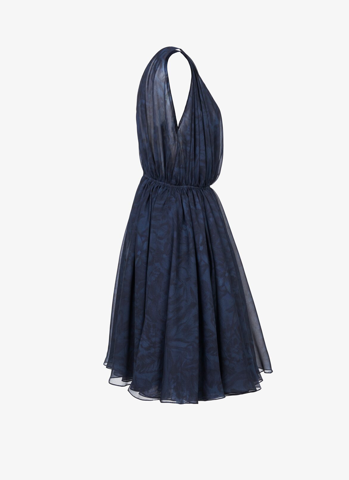 SLEEVELESS DRESS FLEURS MOUSSELINE BLUE RUSSIAN ALAÏA RUSSIAN BLUE  SLEEVELESS DRESS FLEURS MOUSSELINE BLUE RUSSIAN